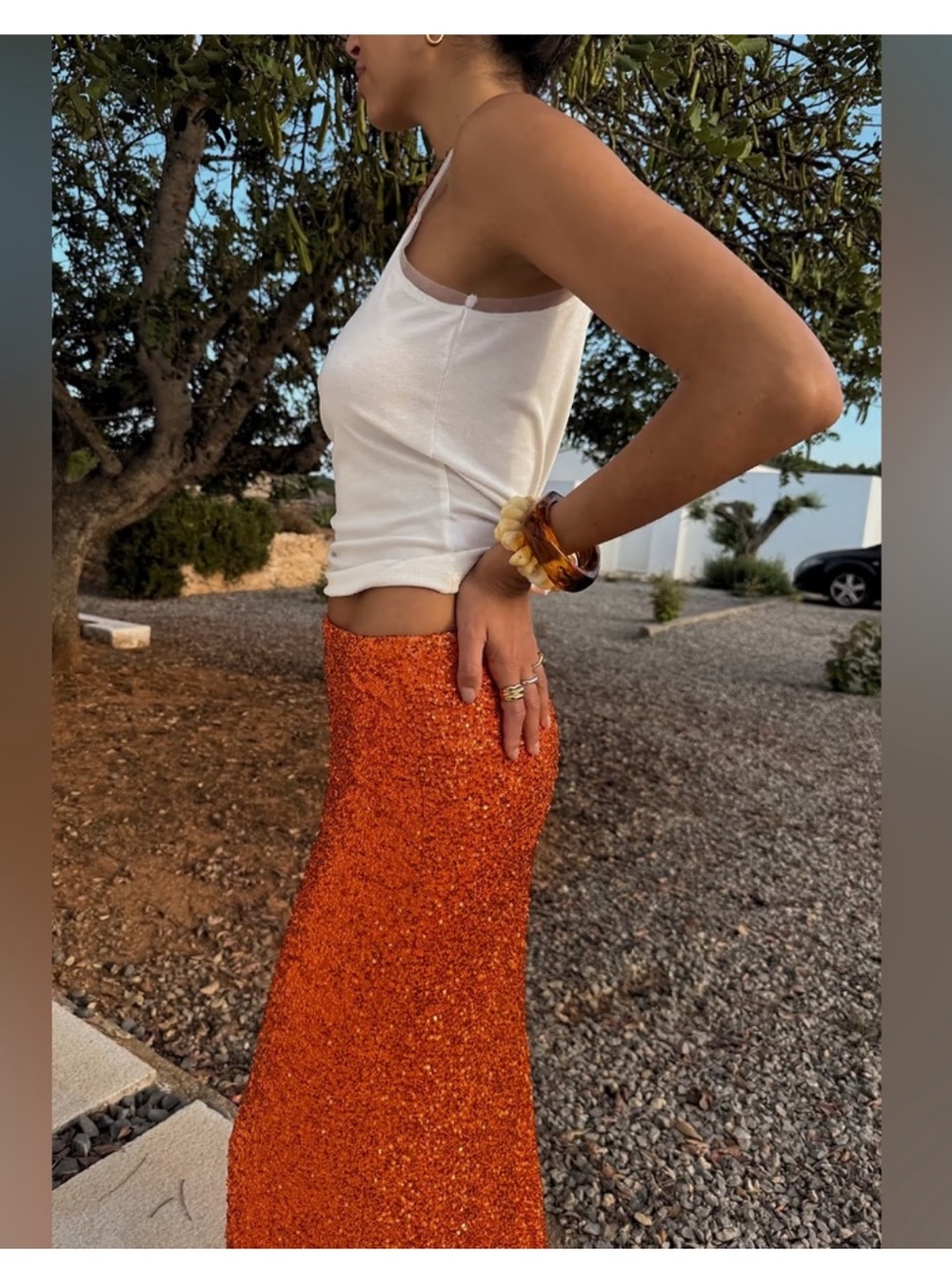 NWT Never Fully Dressed Orange
Sequin Dorris Skirt - Picture 7 of 15